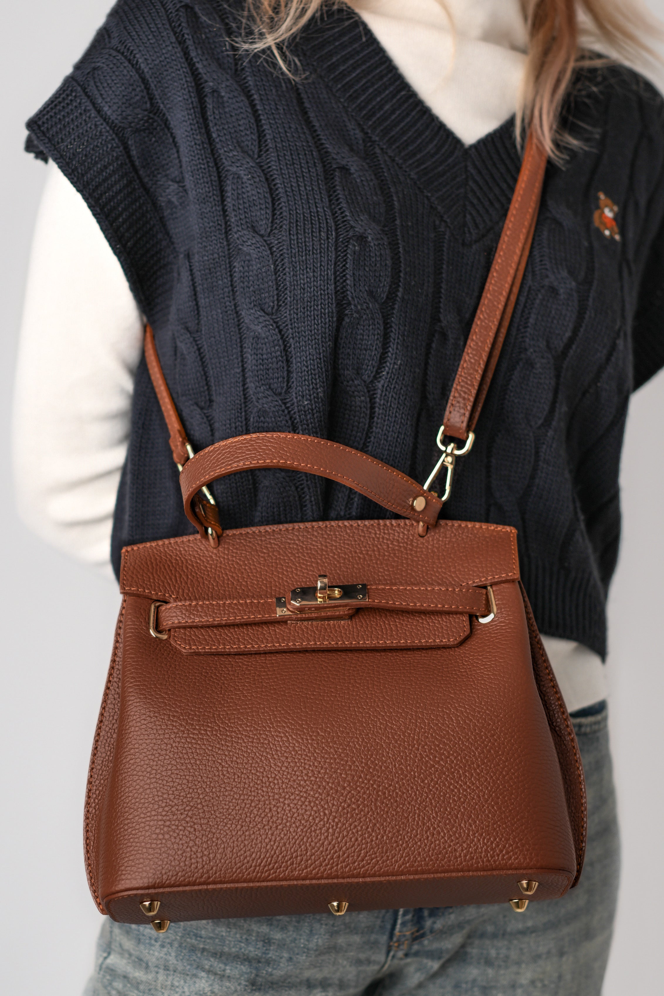 MIA MARO, ACCESORII AURII, PIELE NATURALĂ